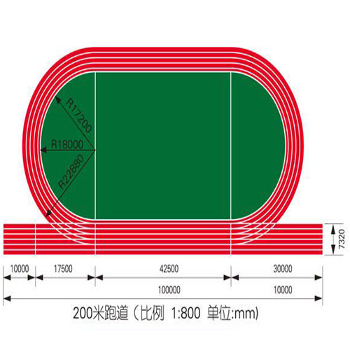 300米跑道标准尺寸